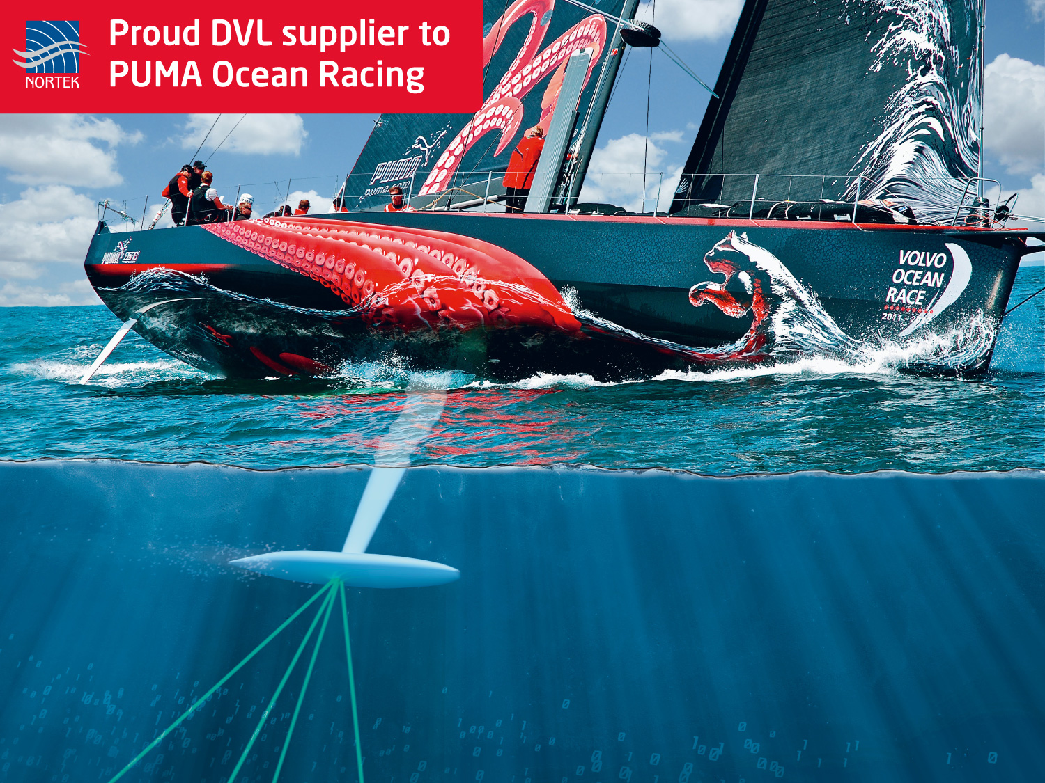 DVL on keel - Prouds sponsor 