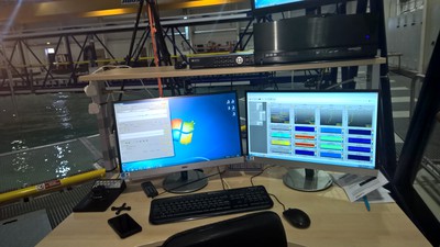 Data display from the FloWave test tank.