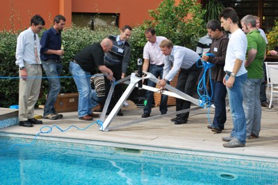 HR testing in the pool