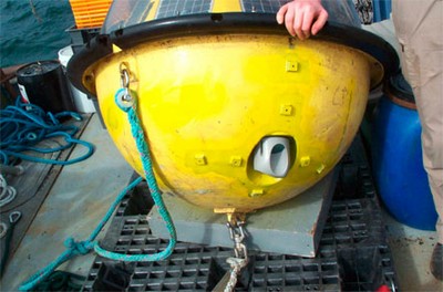 Aquadopp profiler mounted on wave directional buoy