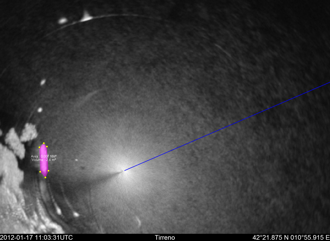 Costa Concordia with polygon