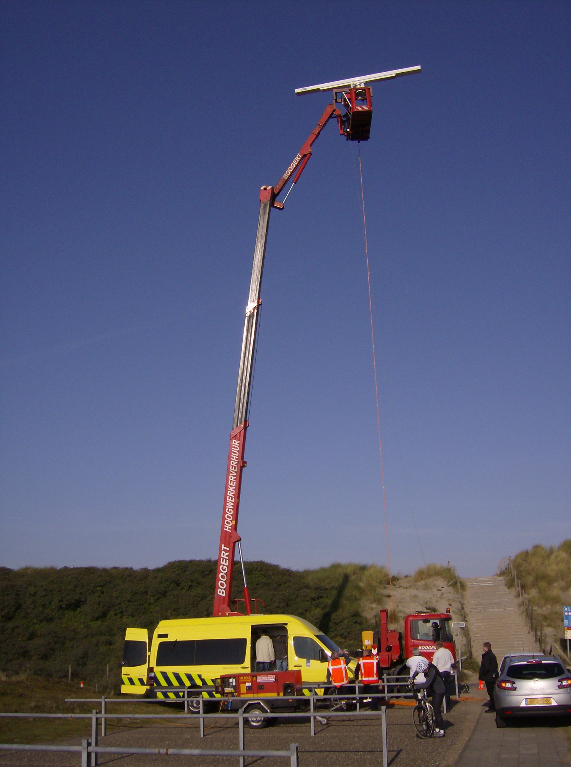 SeaDarQ system during test in Sand Engine